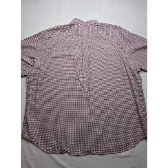 Ralph Lauren Mens Short Sleeve Button Down Shirt 3XB Red Blue Pattern Color Pony - Picture 7 of 7